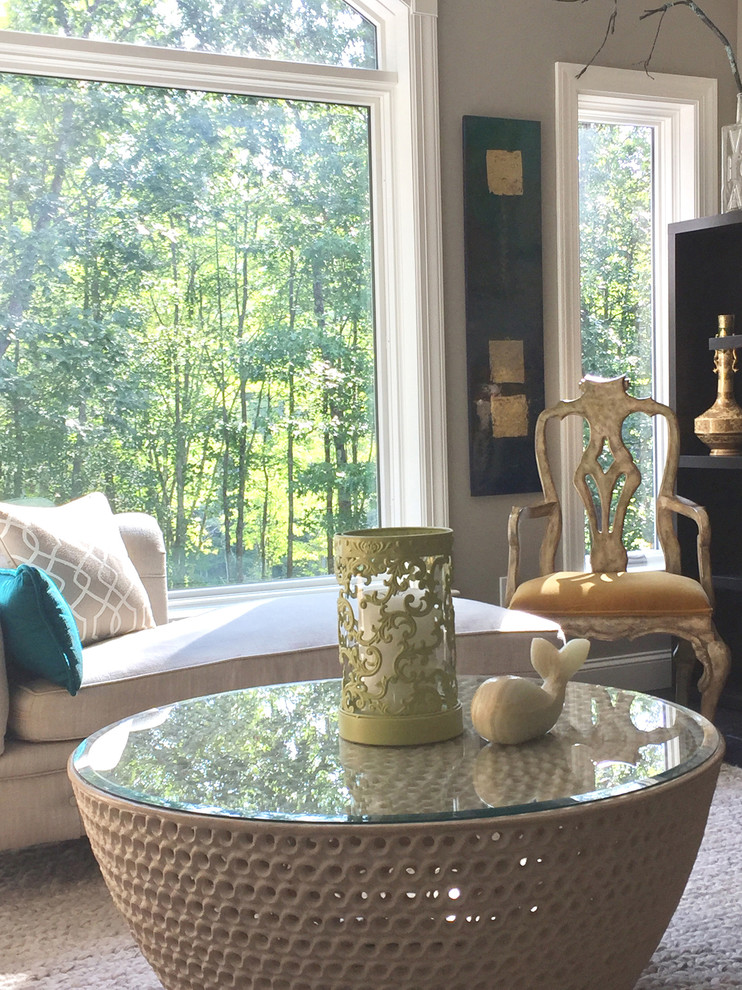 Transitional home design photo in Boston