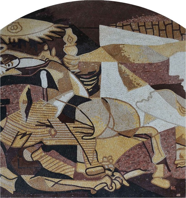 Pablo Picasso Guernica Mosaic Reion Contemporary Tile Pablo Picasso Guernica Mosaic Reion Contemporary Tile Murals By Mozaico Inc