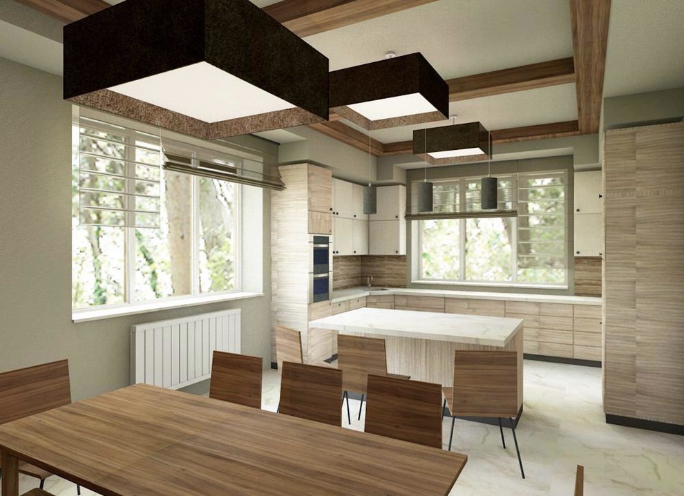 Интерьер коттеджа 750кв.м.