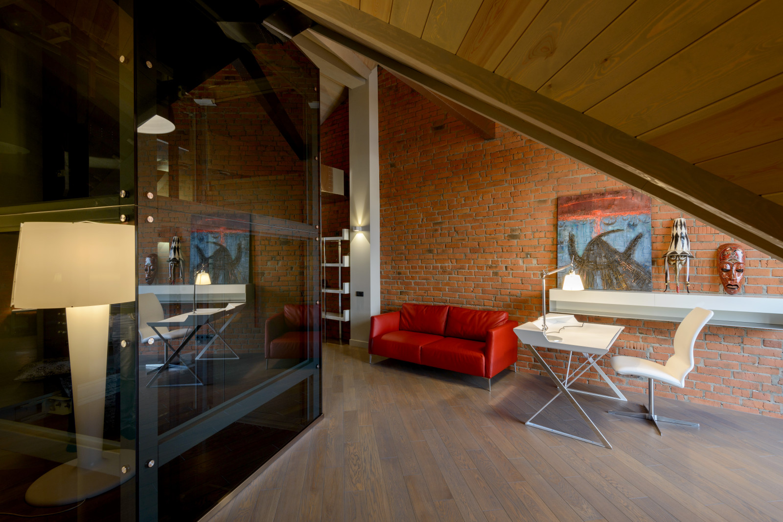 Оформление мансарды