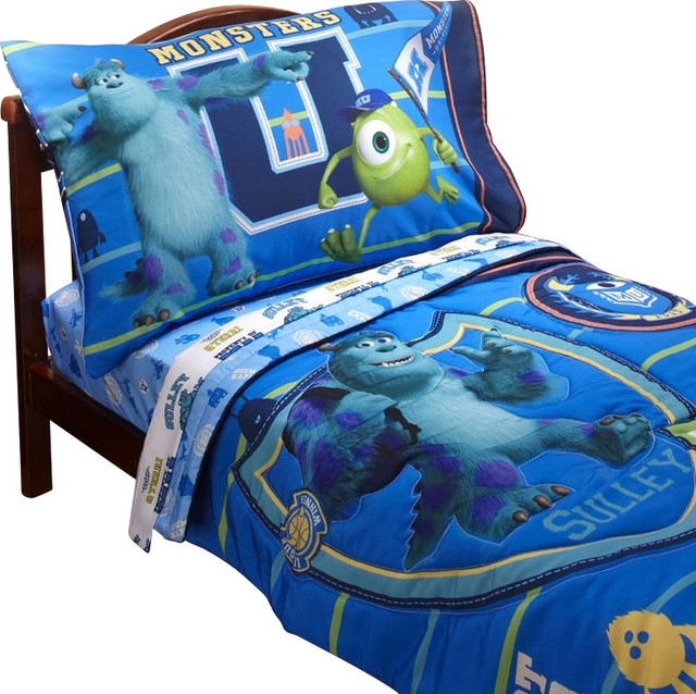 monsters university toddler bedding set 4-piece comforter sheets