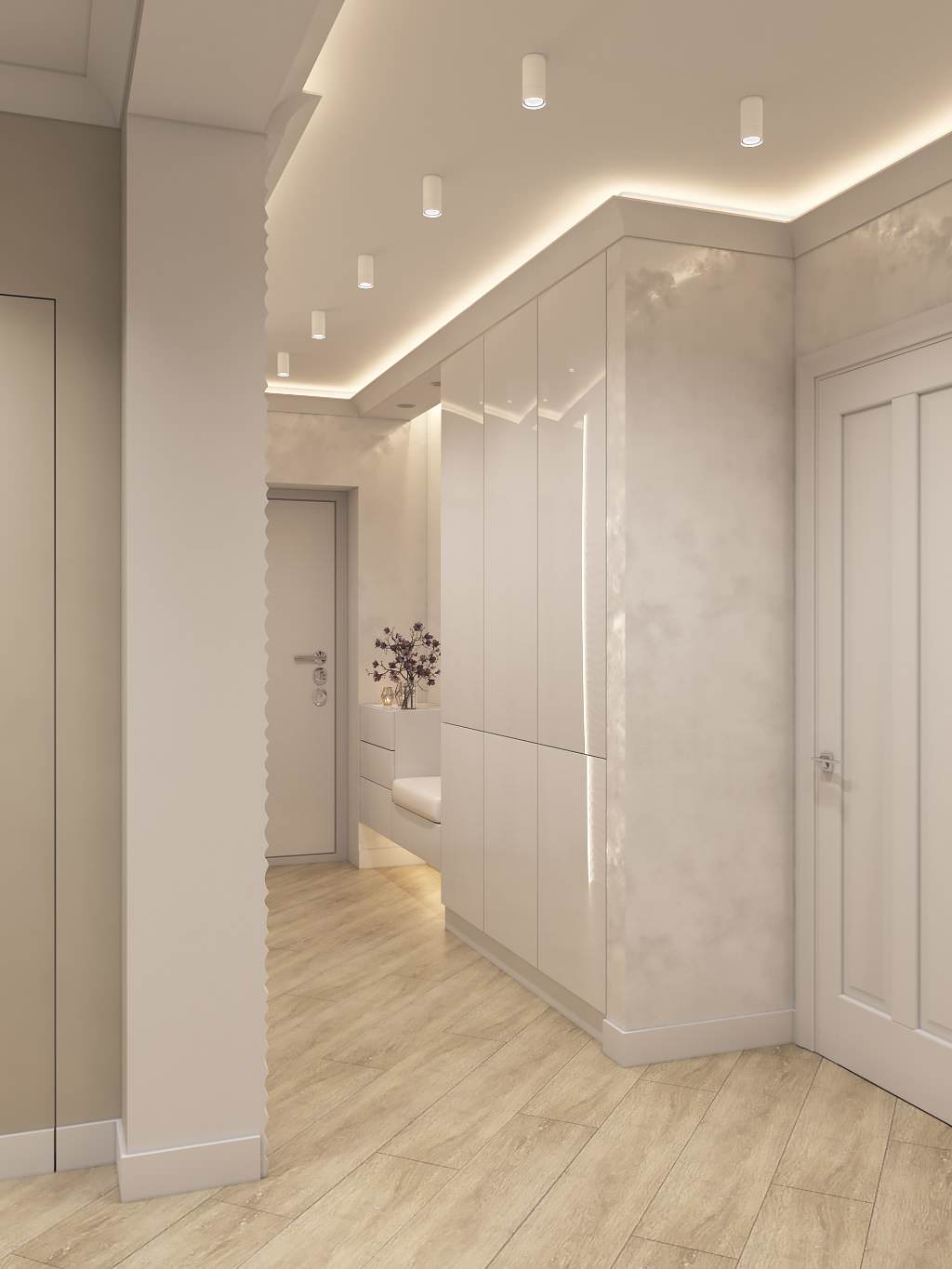 Интерьер квартиры 70 кв.м. для семьи с двумя детьми