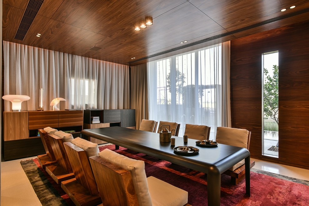 Photo of a contemporary dining room in Pune.