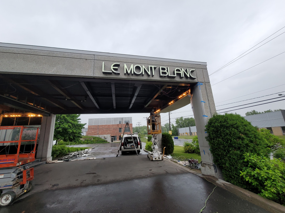EXTERIOR PAINTING LE MONT BLANC HOTEL