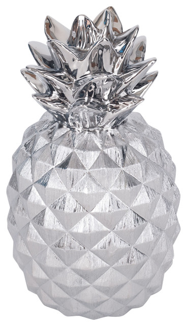 Priscella Ceramic Pineapple Tropical Decorative Objects And