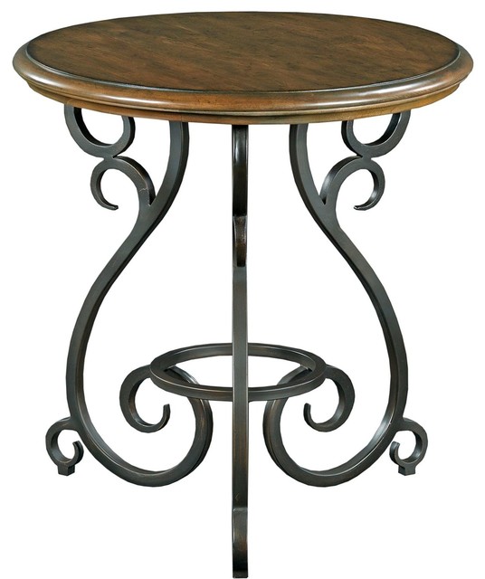 Kincaid Furniture Portolone Accent Table With Metal Base