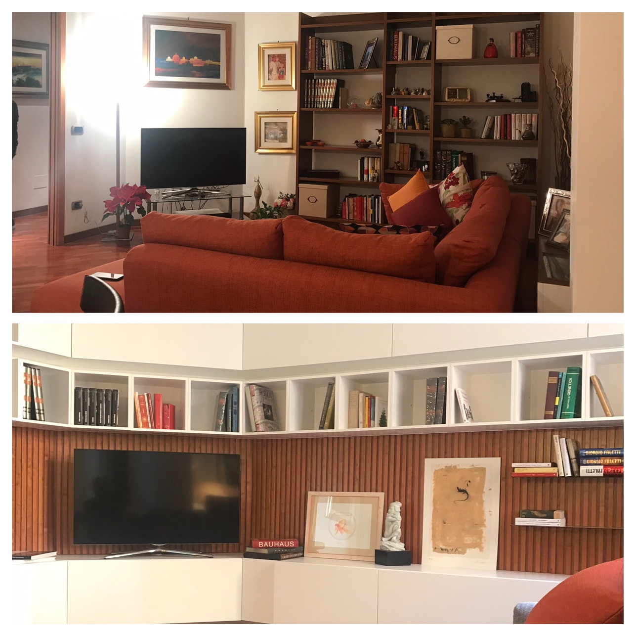 Libreria "3 linee" Prima e Dopo