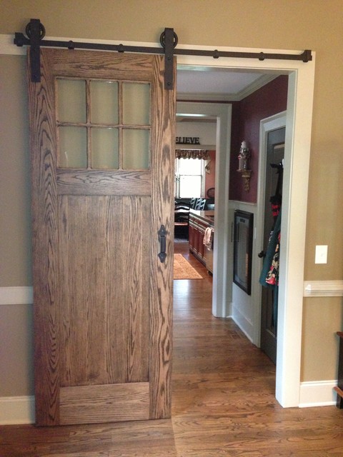 Inerior barn door style sliding doors Traditional 