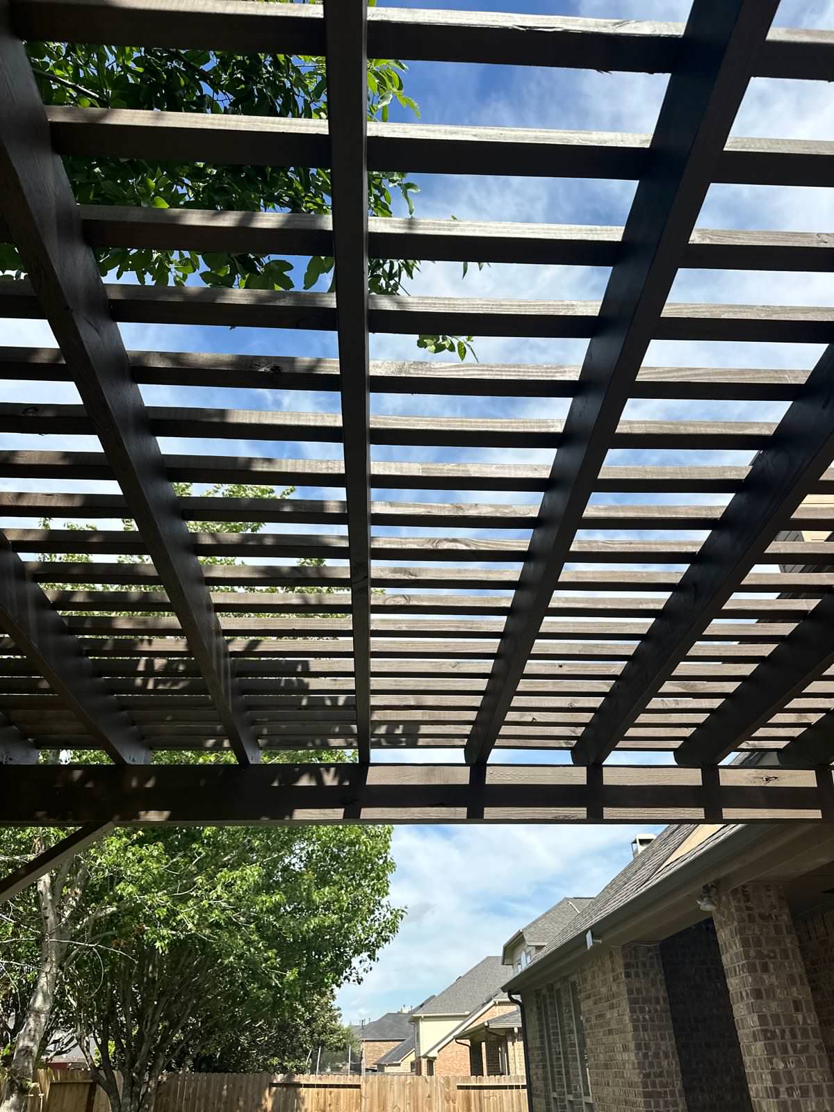 Pergola and patio extension in Firethorne