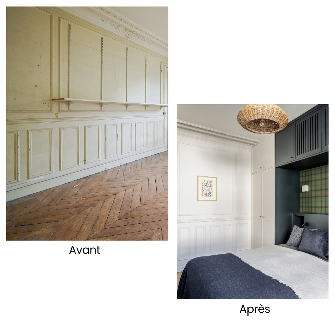Rénovation totale d'un haussmannien de 80 m²