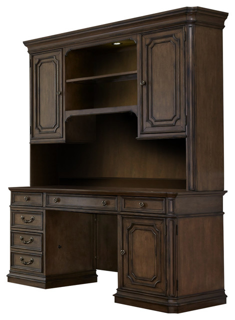 Liberty Amelia Jr Executive Credenza Antique Toffee Traditional Liberty Amelia Jr Executive Credenza