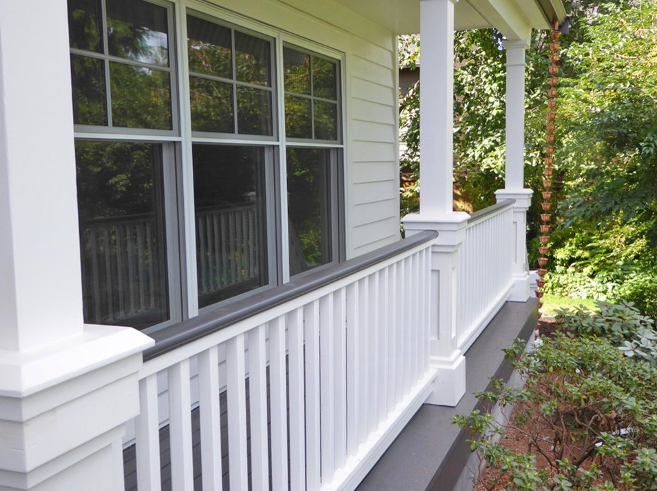 Colonial Revival Porch Remodel Traditional Porch Seattle by