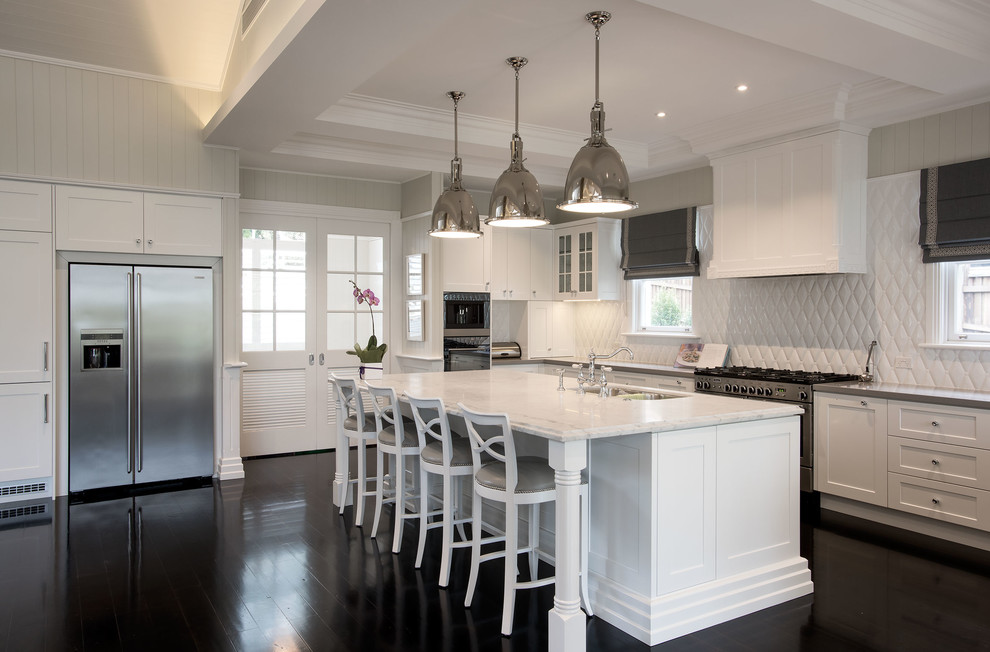 Hamptons' style Queensland home with Eden Made custom white timber ...