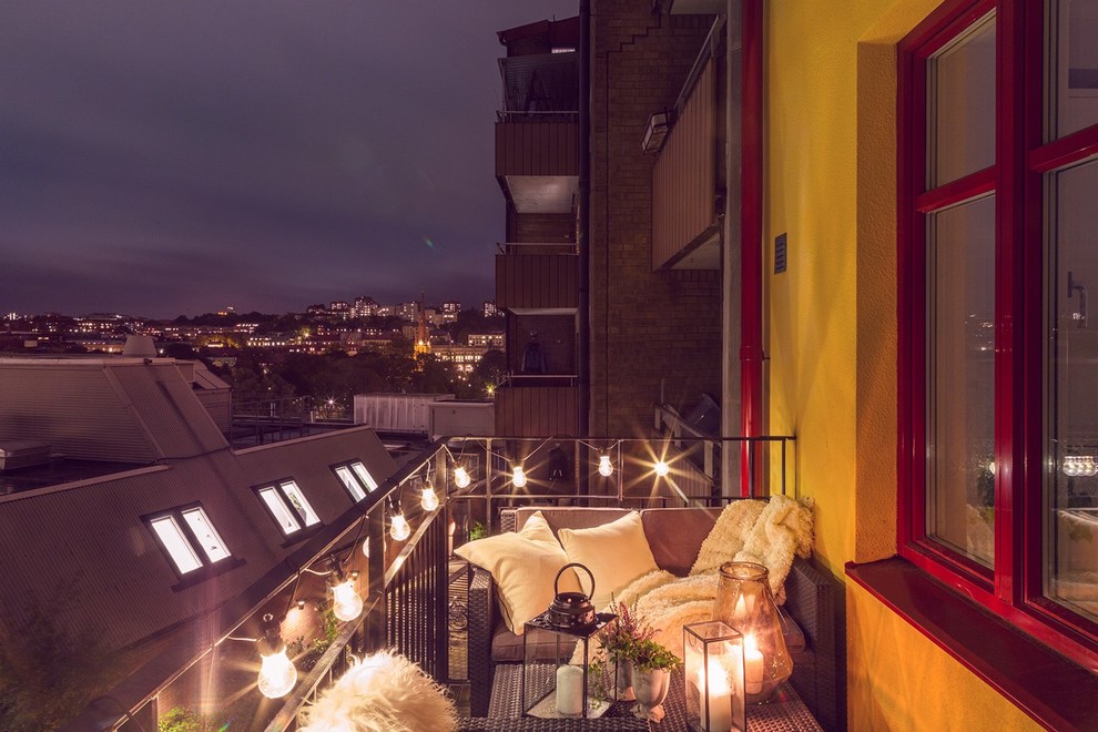 Foto på en vintage balkong