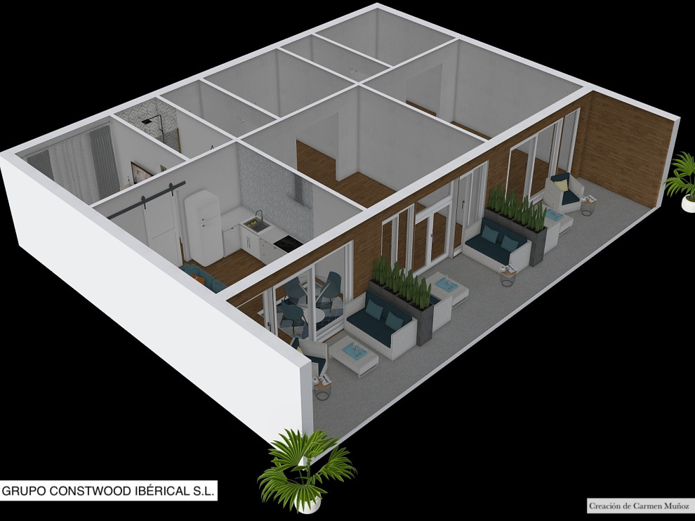 PLANO 3D APARTAMENTOS