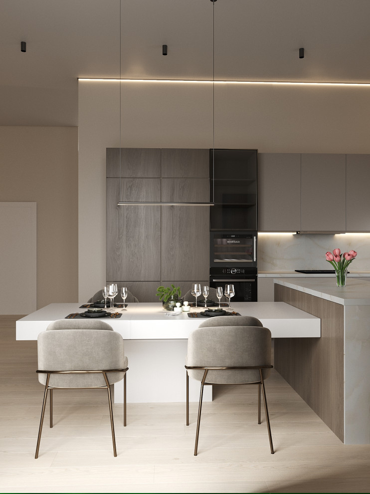 Визуализация Кухня-Гостиная