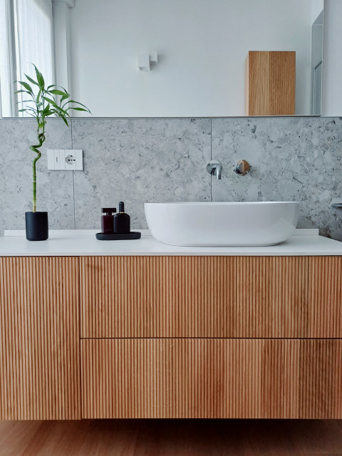 Appartamento VM - Casa minimalista di 80 mq skandinavisch-badezimmer