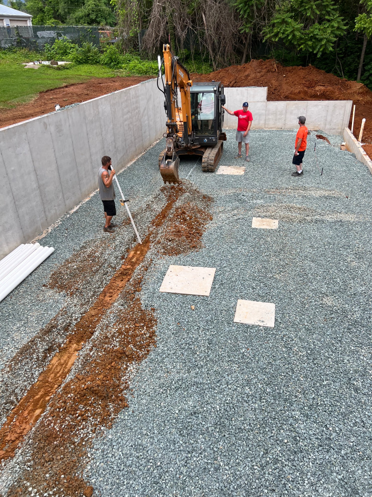 Trenching Underslab Piping