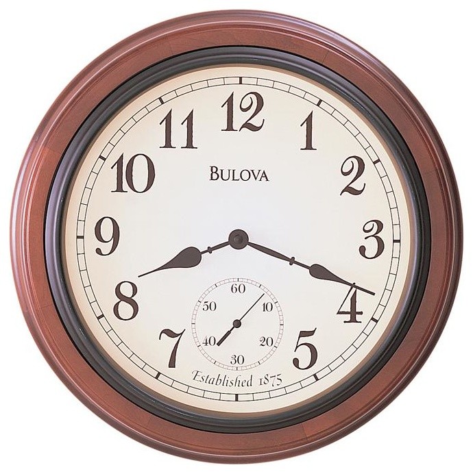 Bulova Richmond Solid Wood Wall Clock