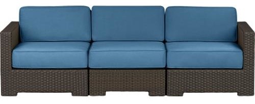 Ventura 3-Piece Sectional with Sunbrella® Turkish Tile Cushions