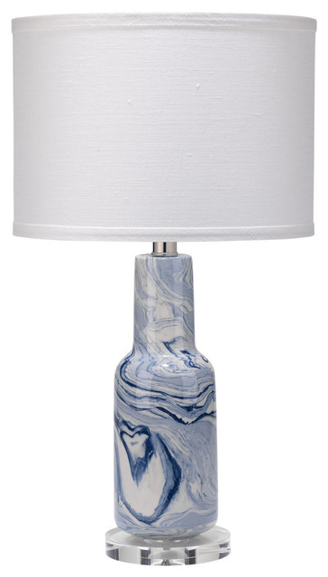 small blue lamp