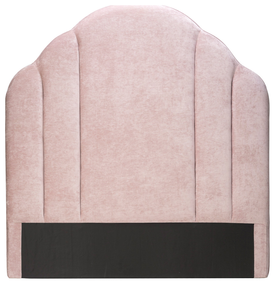 Lavender Velvet Rounded Edge Headboard Liang & Eimil Roseberry