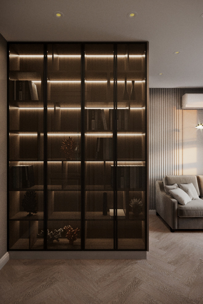 Дизайн проект квартиры в стиле легкая классика ЖК Сердце столицы