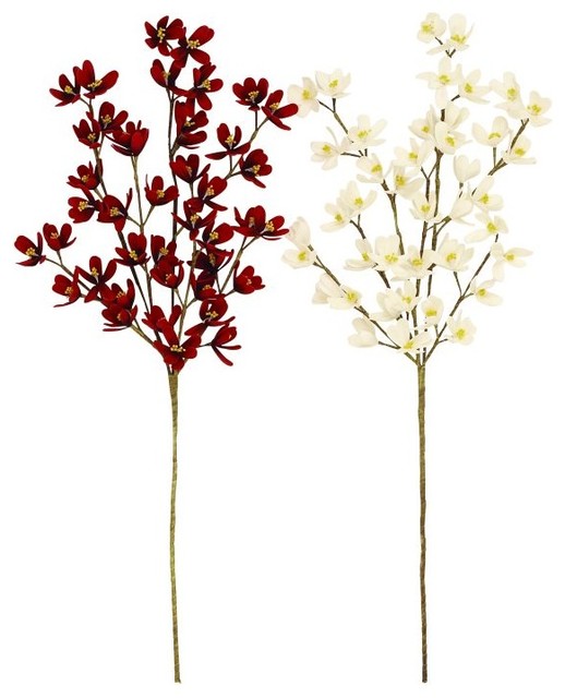 New Traditional Artificial Flower Decors 2 Piece Set Contemporary Artificial Flower Arrangements By Abc Homecollection