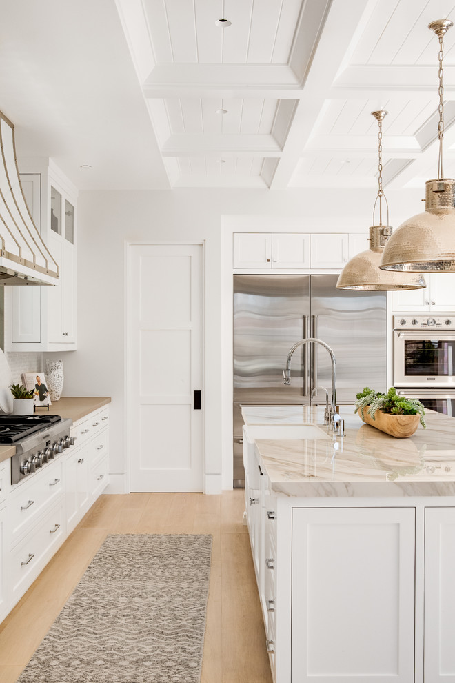 Inspiration for a coastal kitchen remodel in Orange County