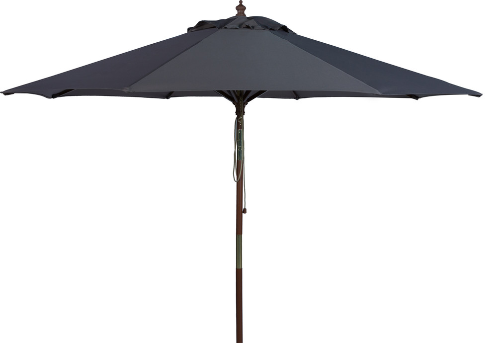 Bethany 9FT Wooden Umbrella Traditional Outdoor Umbrellas by