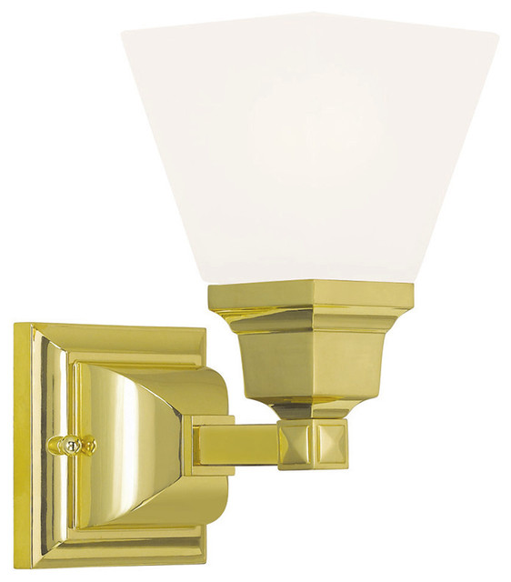 Livex Lighting 1 Light Polished Brass Bath Light 1031 02