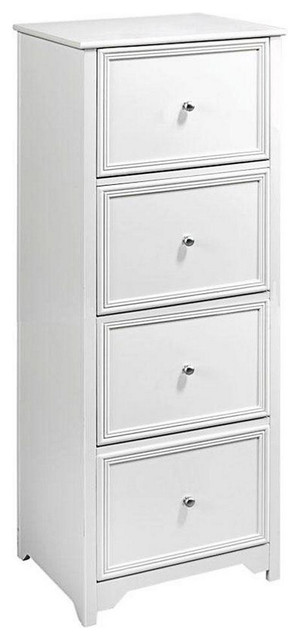 Oxford 4 Drawer Black File Cabinet Traditional Filing Cabinets