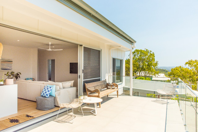 NEW BUILD: Kitchen | Living | Open Plan | Upstairs | Deck | View contemporary-deck