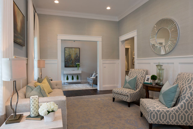 Tarrytown New Construction classique-chic-salon