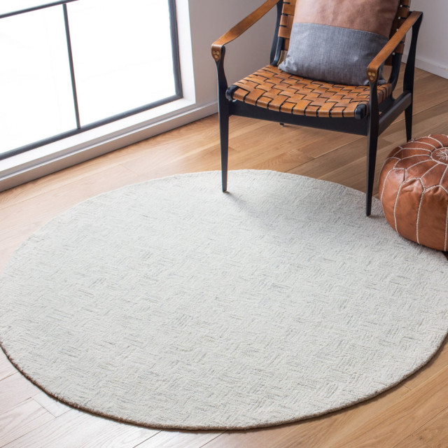 Safavieh Micro-Loop Mlp537F Geometric Rug, Light Gray and Ivory, 5 ...