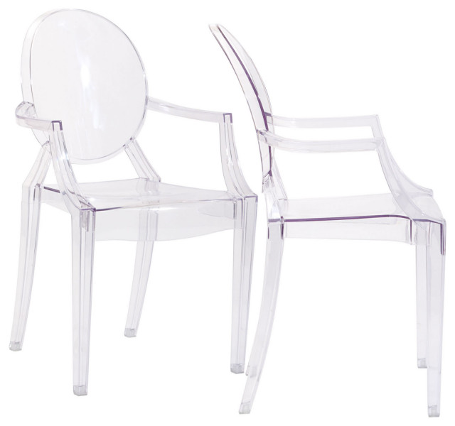 Clear Casper Dining Armchairs Set of 2