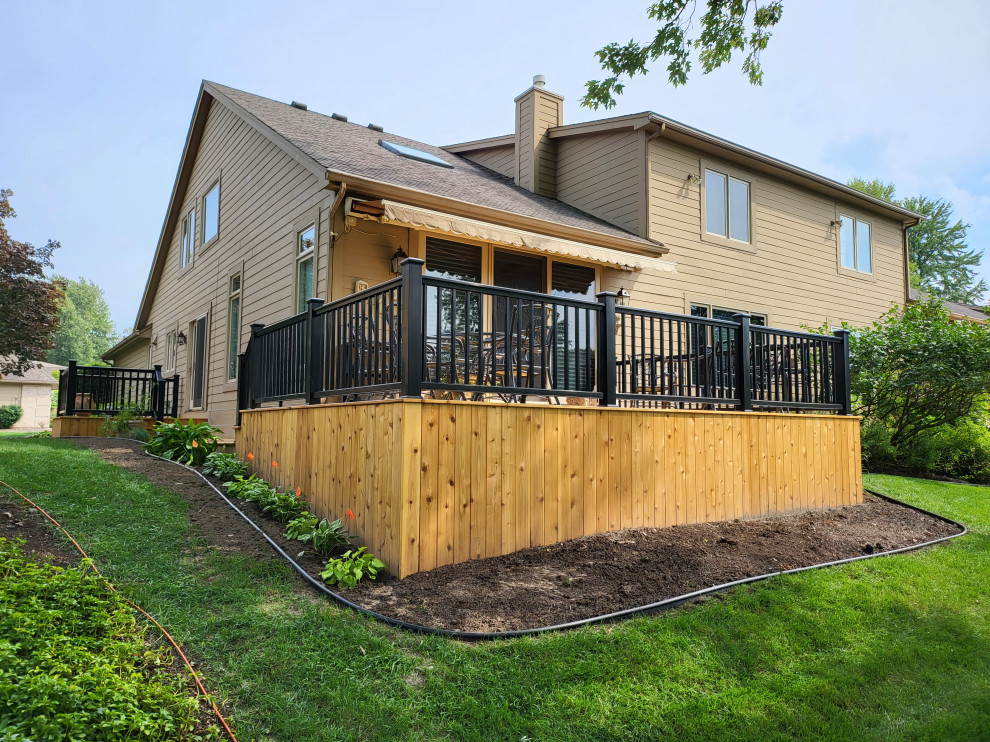 Deck - mid-sized backyard deck idea