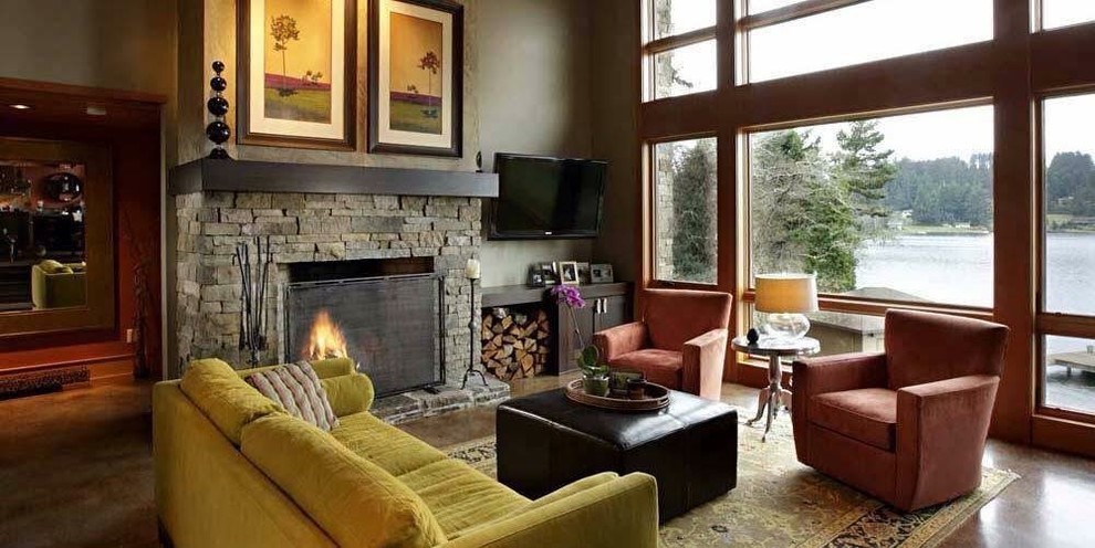 Home design - transitional home design idea in Chicago