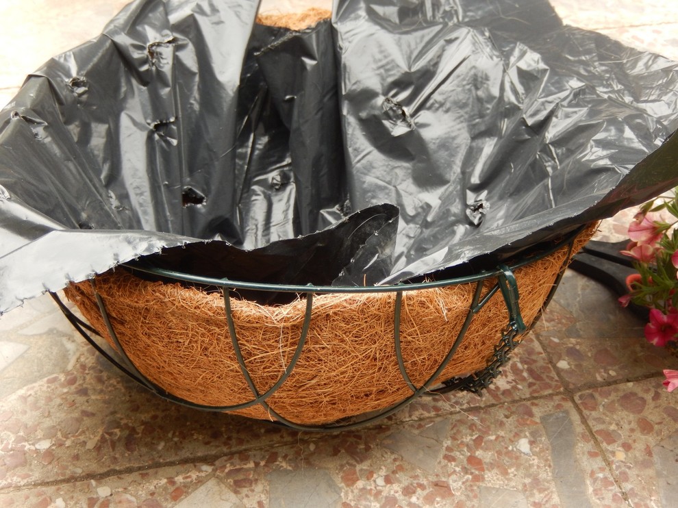 TOPBATHY 12 Inserti In Fibra Di Cocco Per Cesti Sospesi - Fodere Naturali Per Vasi, Diametro Universale, Per Piante Da Balcone E Giardino