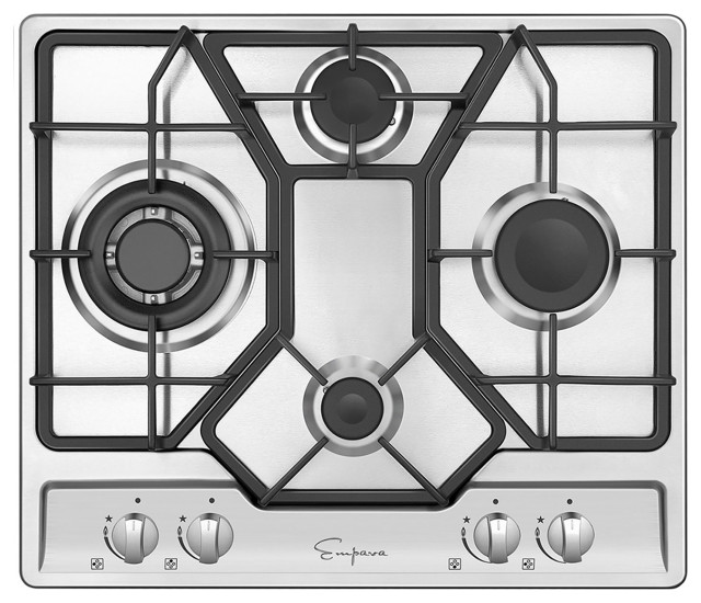 Empava 24" Gas Stove Cooktop 4 Italy Sabaf Sealed Burners NG/LPG