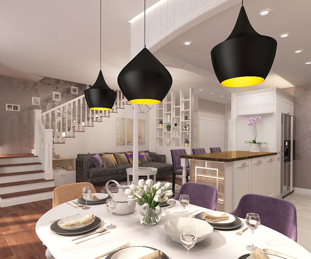 Интерьер двухуровневой квартиры