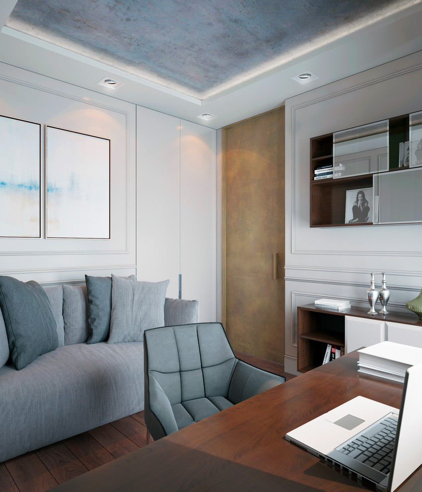 Квартира на Красной Пресне - современный стиль с элементами классики