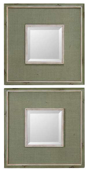 Uttermost Sheridan Green Mirror Set/2