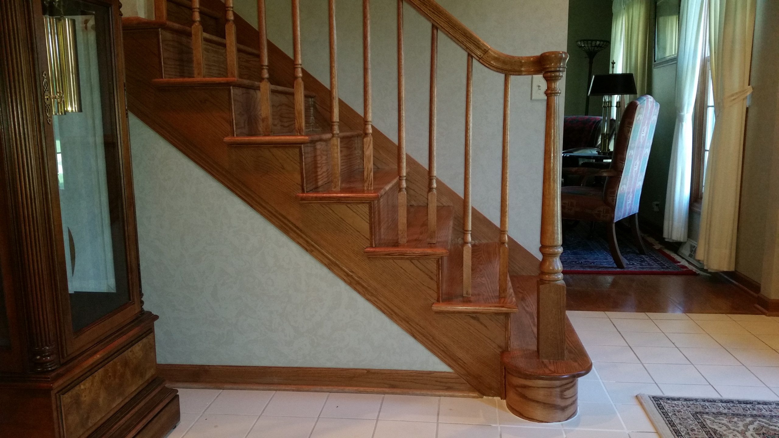 Rebuilt staircase