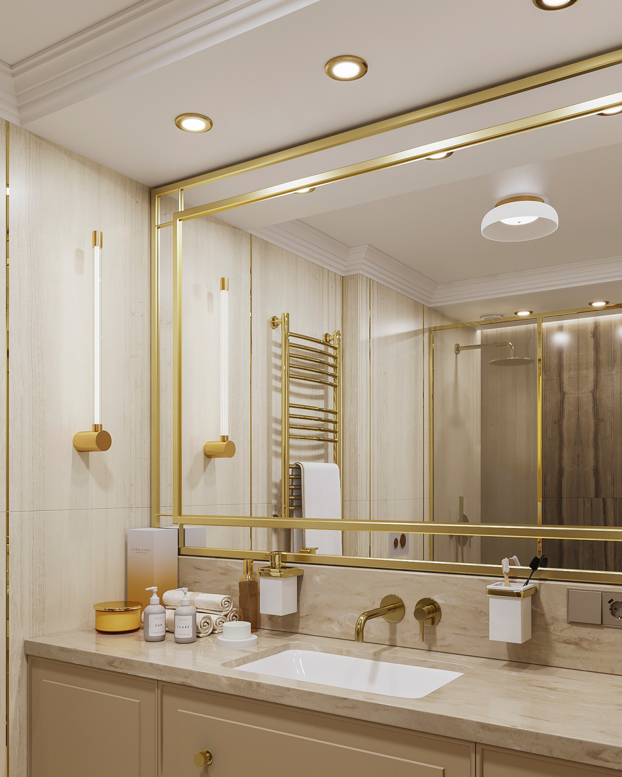 Кашемир беж. Квартира 130 кв.м. на Зоологической ул.