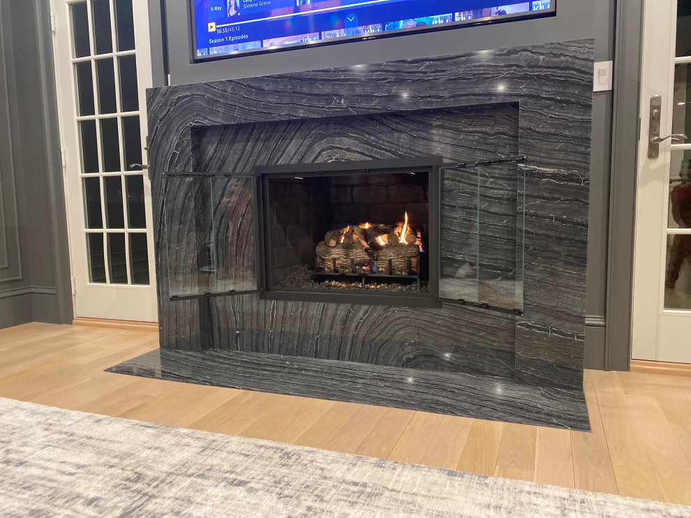Gas Logs, Glass Burner Sets, & Fireplace Doors New York by NYC Fireplaces and Outdoor