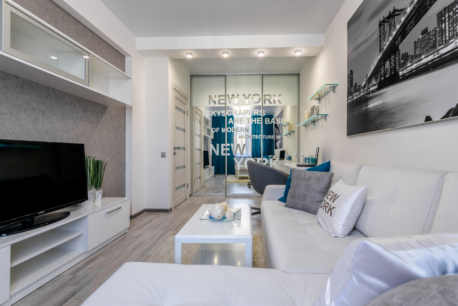 Гостиная для молодого человека 15,6кв.м.