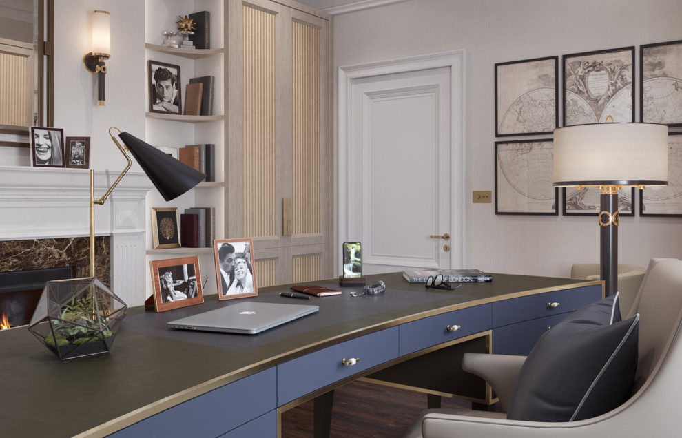 Home office in a residential house