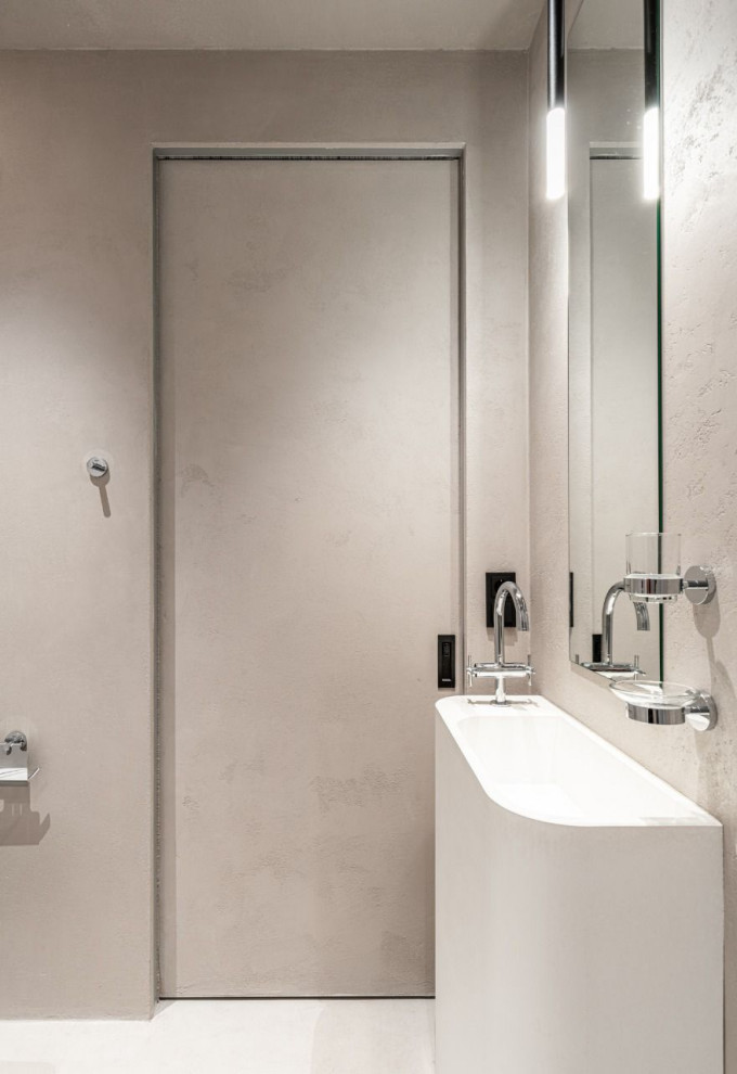 Дизайн проект квартиры под Арт-бетон / Микроцемент