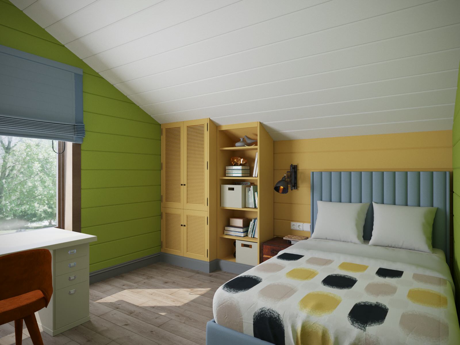 Яркая детская с санузлом